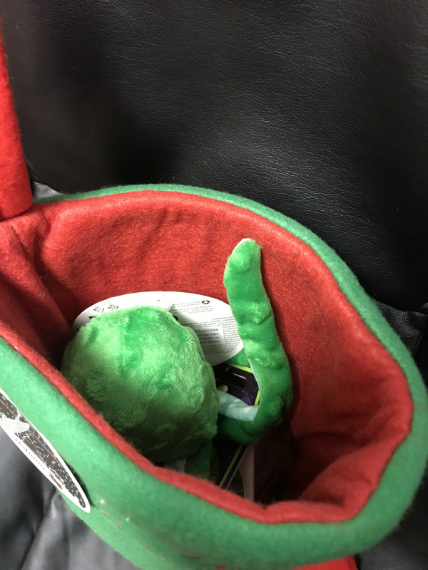 Plná vianočná pančucha Santa Green Octopus 2