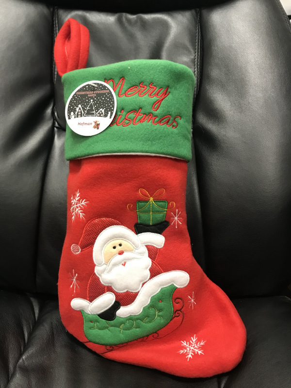 Plná vianočná pančucha Santa Green Octopus 1