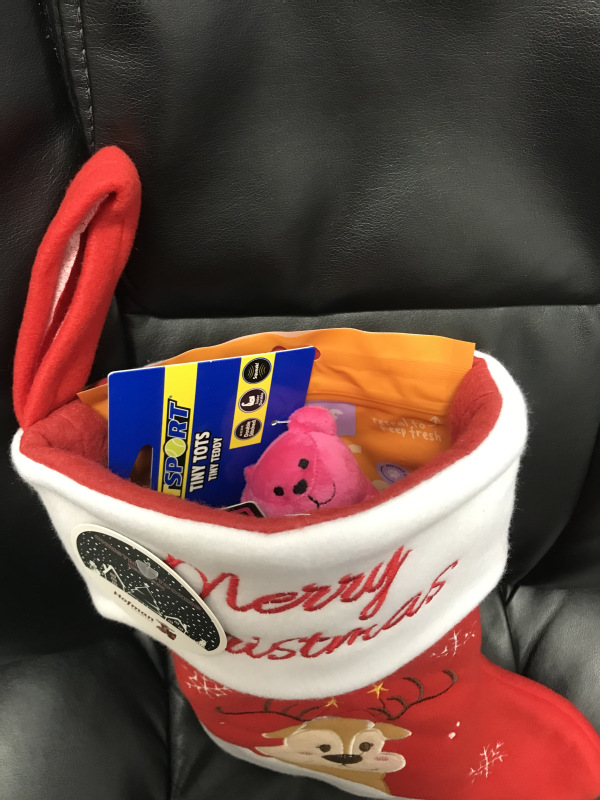 Plná vianočná pančucha Reindeer Pink Bear 2