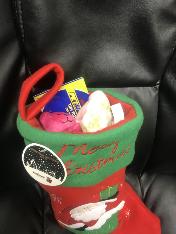 Plná vianočná pančucha Santa Pink Bear 2