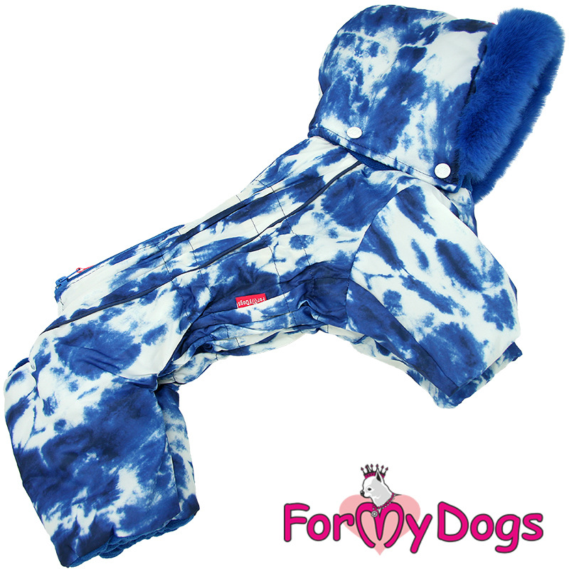 Zimný overal BLUE TIE-DYE (pre psov) 20/2XL 5