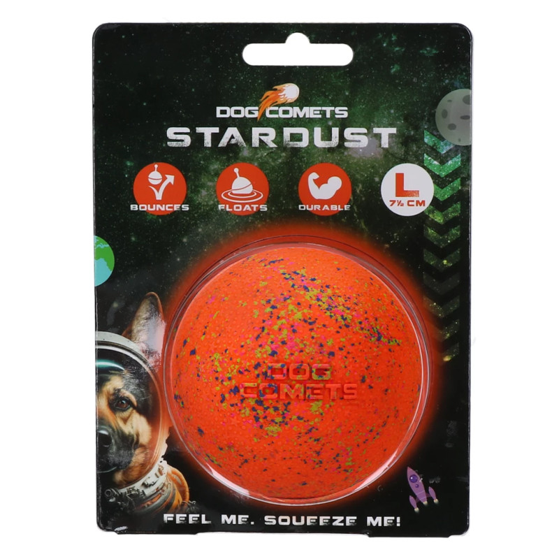 Loptička Dog Comets Stardust Orange L