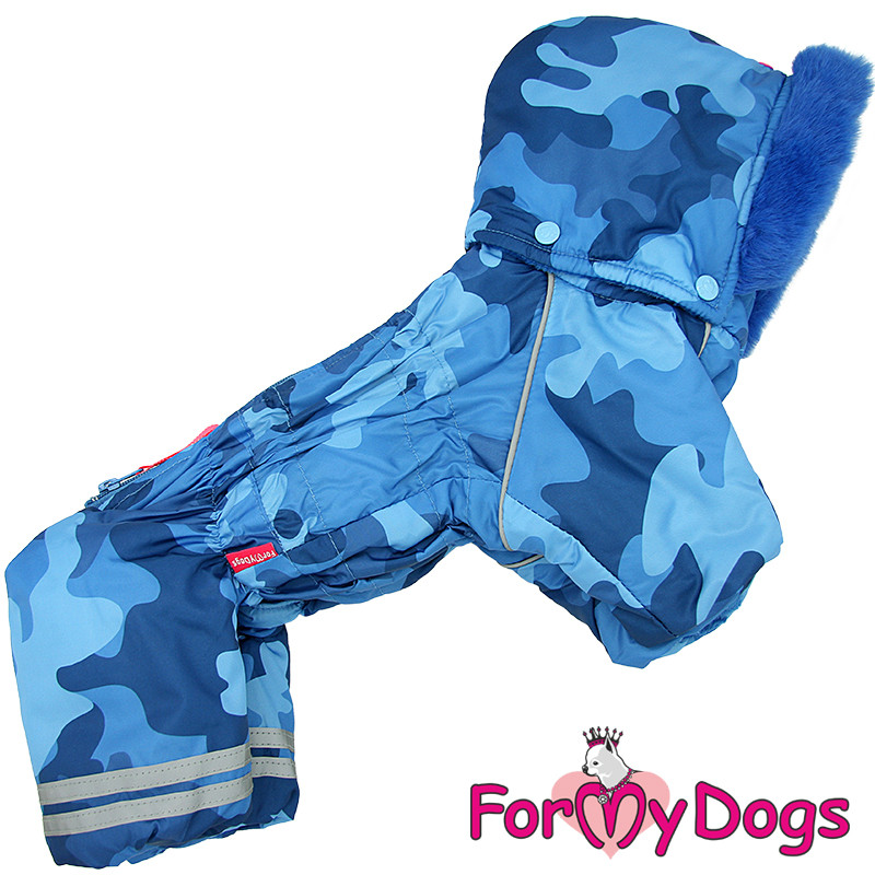 Zimný overal BLUE CAMOUFLAGE (pre psov) 4