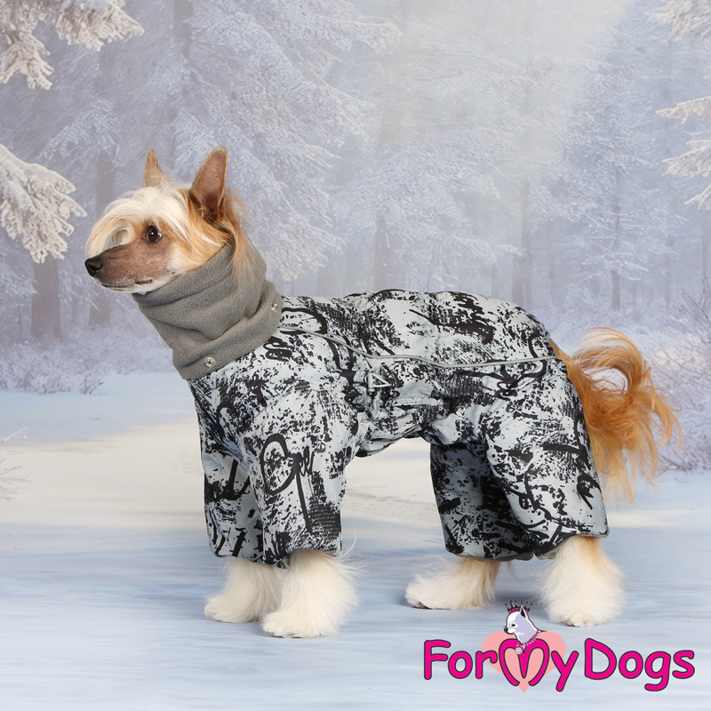 Zimný overal GREY/BLACK (pre psov) 22/3XL 10