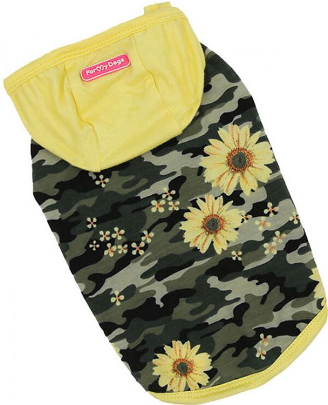 Tričko FLOWER CAMO YELLOW