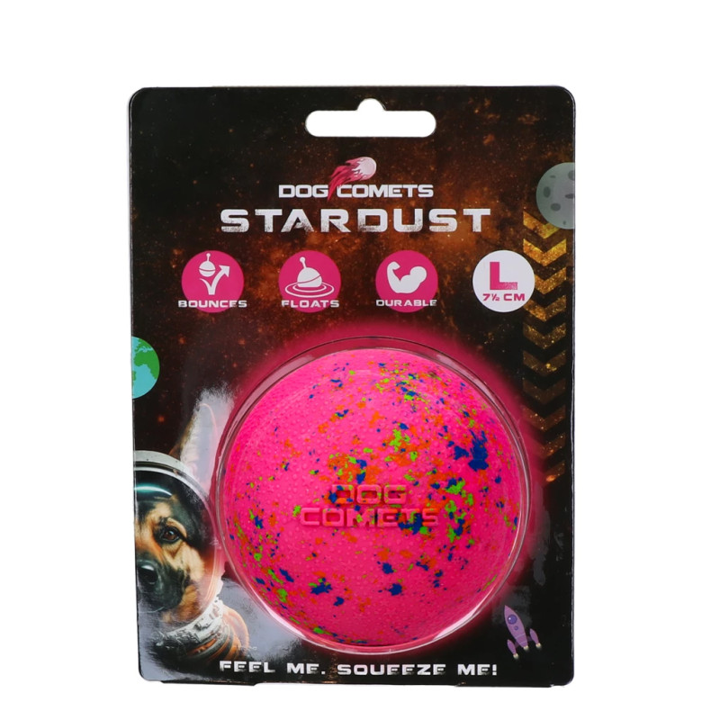 Loptička Dog Comets Stardust Pink L