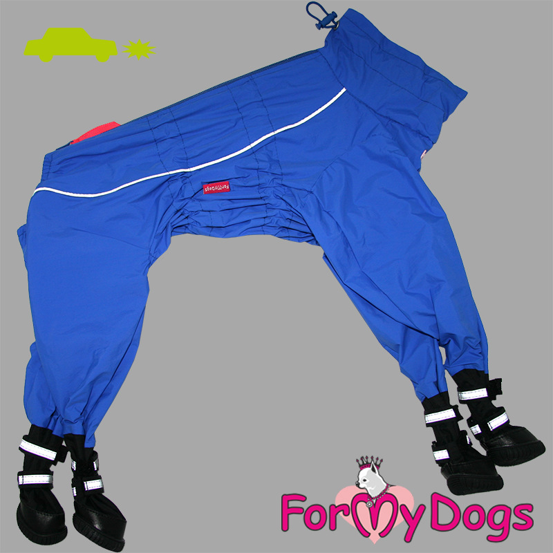 Pršiplášť BLUE W/SHOES (pre psov) 1