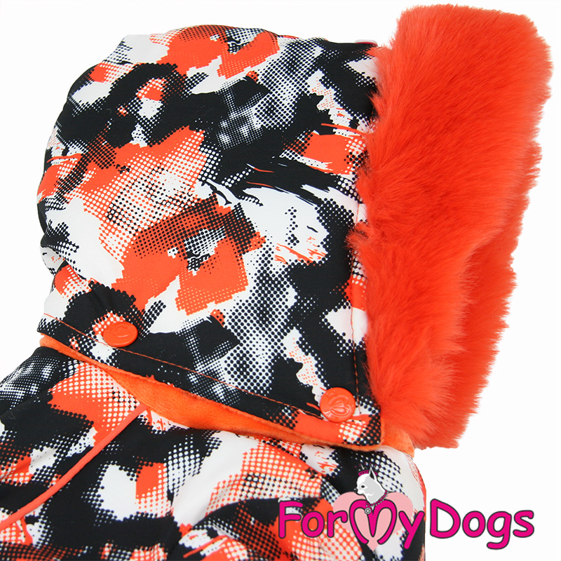Zimný overal ORANGE CAMOUFLAGE (pre psov) 16/L 5